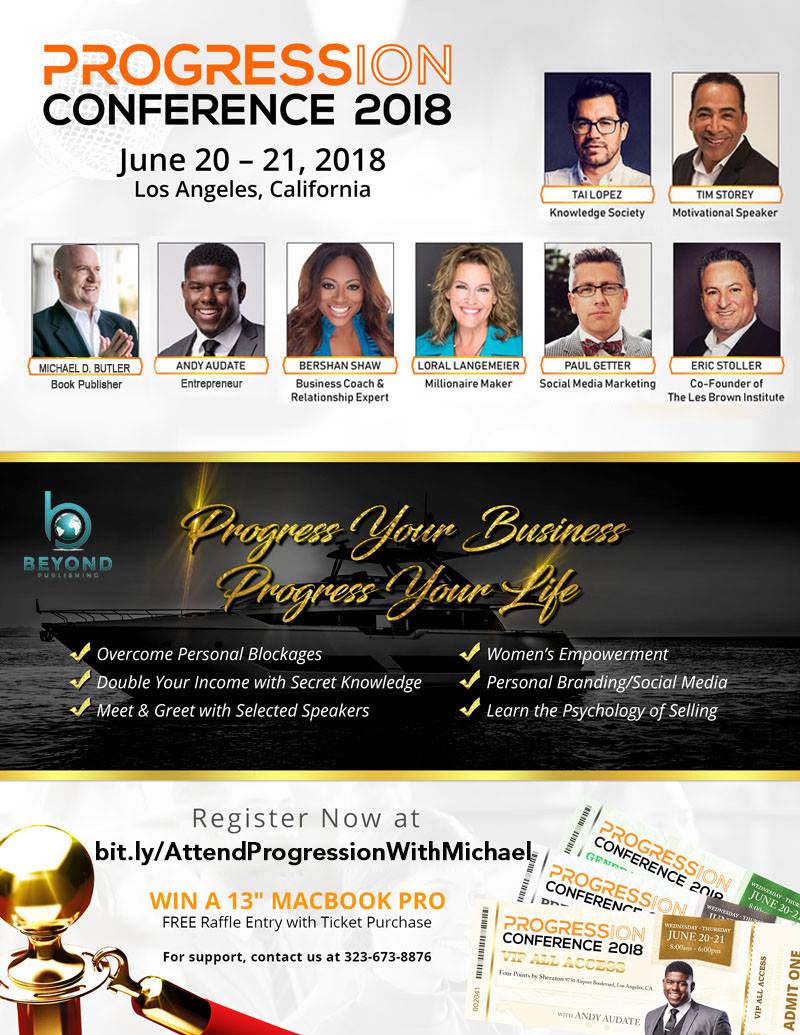 Attend Progression with Michael D. Butler Los Angeles Andy Audate