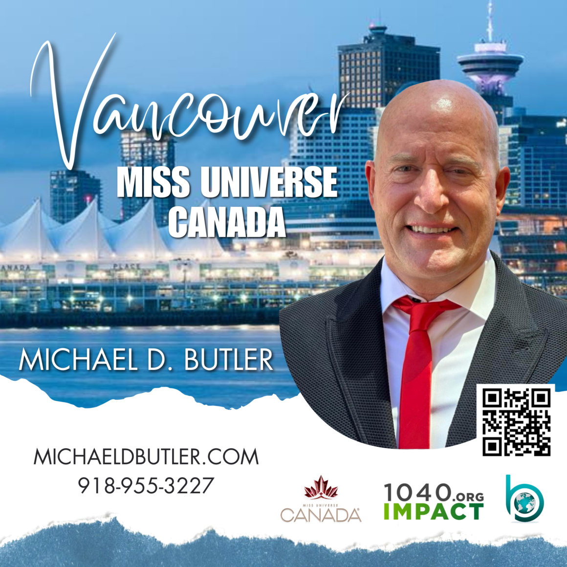 Michael D Butler - speaking-Miss Universe-Canada